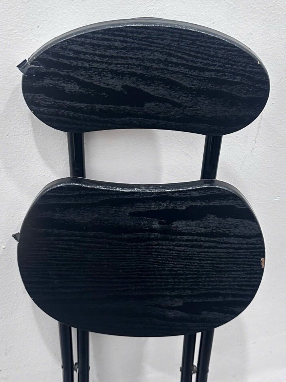Classic Black Wooden Folding Chair